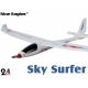 NineEaglesFjernstyretFly-SkySurfer.78cmx52cm.2,4GHz 4ch.Rækkevidde 90meter.