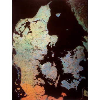 Satellitbillede af Danmark