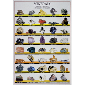 Mange forskellige mineraler