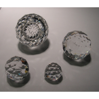  Krystal Rund diamantskåret lille